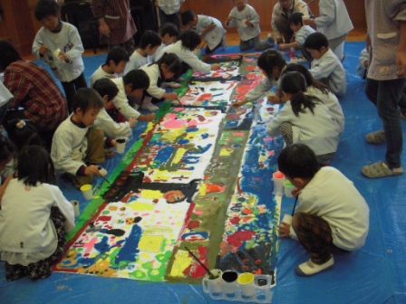 Construction site tour for Oka Nursery School students