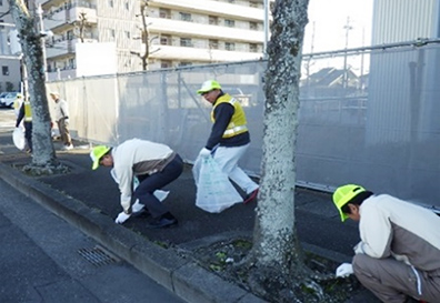 地域の清掃活動　静岡県