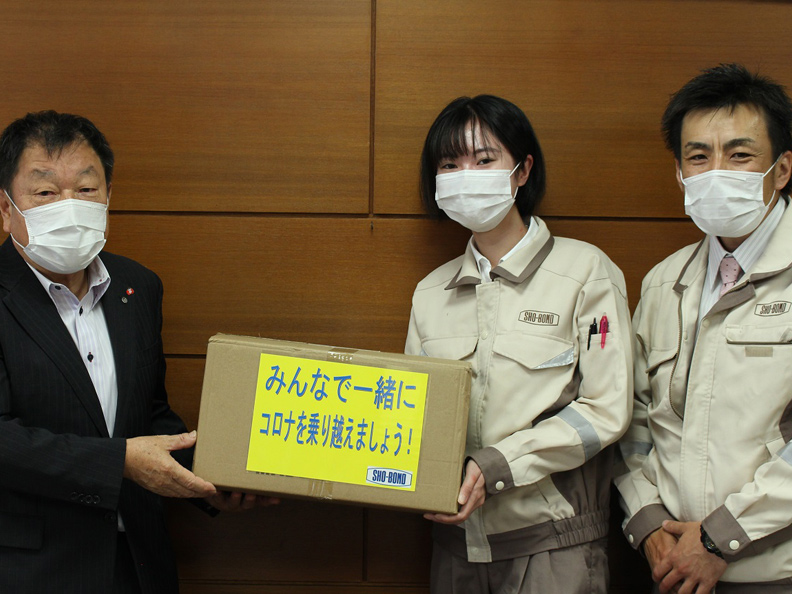 Donation of masks (Aichi Prefecture)